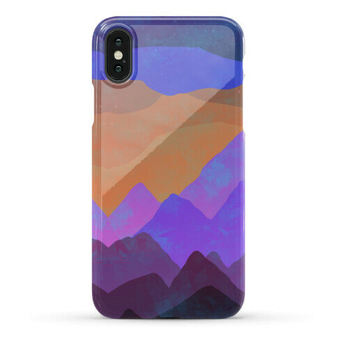 Abstract Mountain Sunset Phone Case